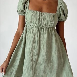 Princess Polly Let’s Dance Mini Dress Sage